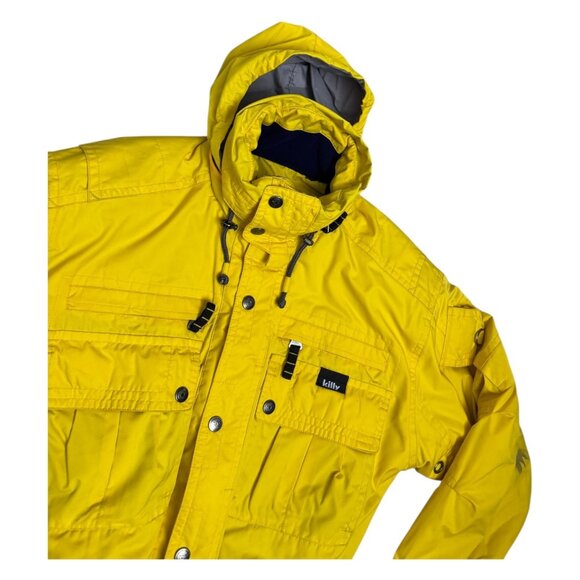 KILLY Vintage 90s Yellow One Piece Ski Snowboard Winter Snow Suit Mens Large - Picture 2 of 12